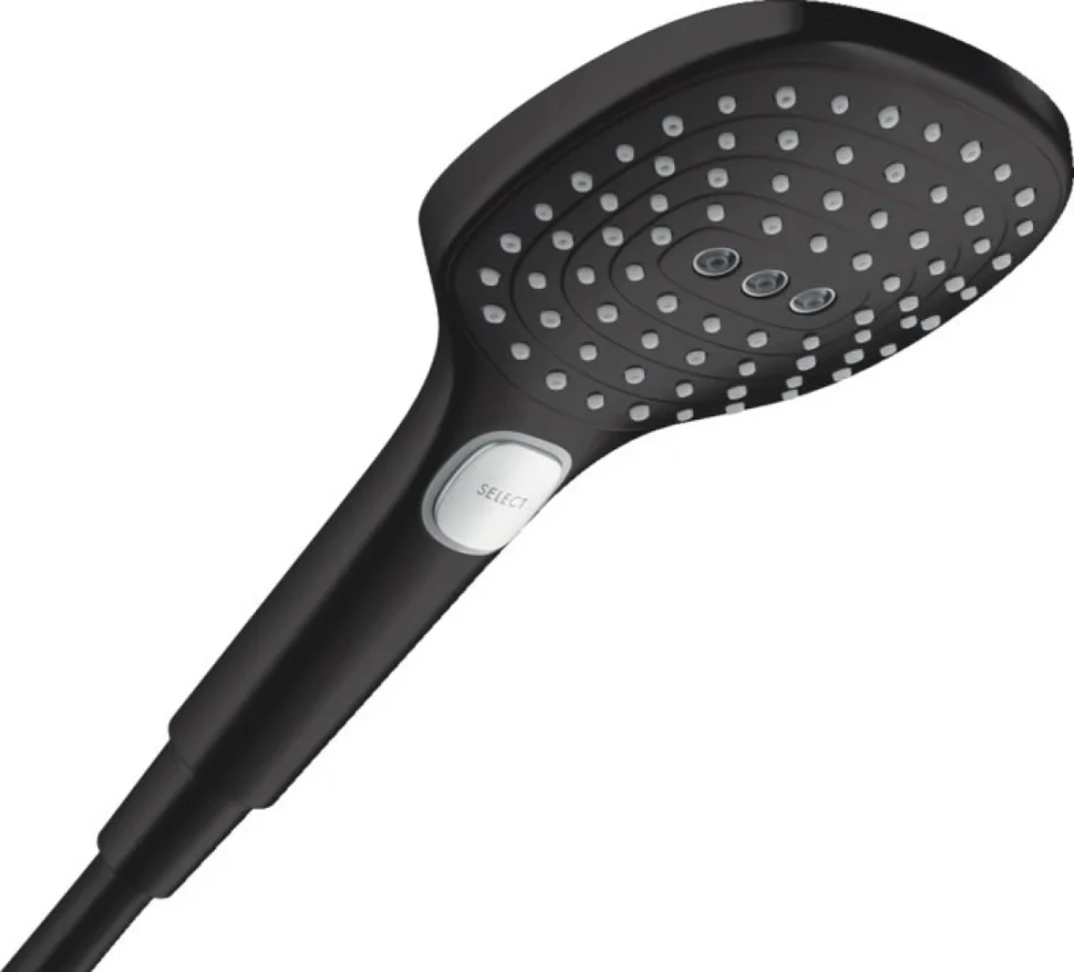 Душевая лейка Hansgrohe Raindance Select E 120 3jet 26520670 черная матовая