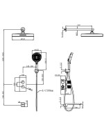 Душевой комплект Vincea Domus VSFW-5DM1CH С ВНУТРЕННЕЙ ЧАСТЬЮ, хром
