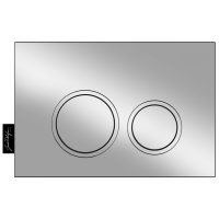 Кнопка смыва для унитаза Jacob Delafon E38066-CP пластик, цвет глянцевый хром, с антибактериальным покрытием