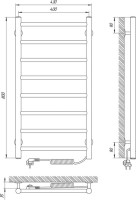 Полотенцесушитель электрический Laris Джаз П8 400/800 R