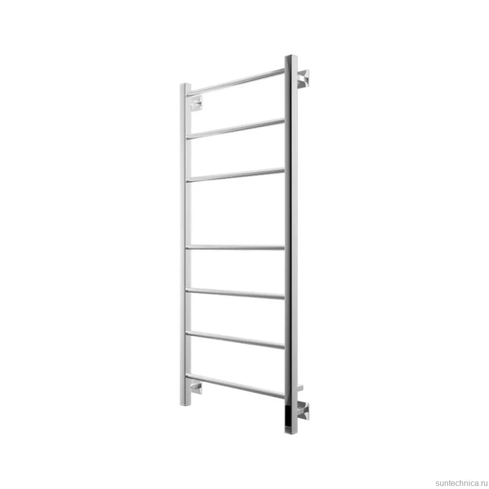 Полотенцесушитель электрический Grota Costa 530х1200 NP EL 120x55 см, подключение справа, слева, скрытое подключение справа, глянцевый хром, лесенка