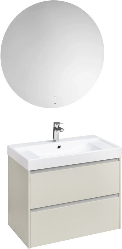 Тумба с раковиной Roca Ona Ivory 80 слоновая кость