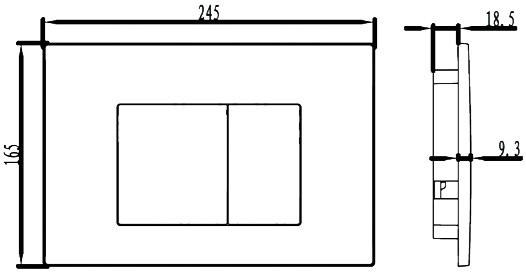 Кнопка смыва IDDIS Unifix UNI30M0i77