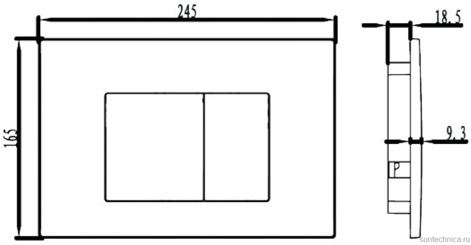 Кнопка смыва IDDIS Unifix UNI30M0i77
