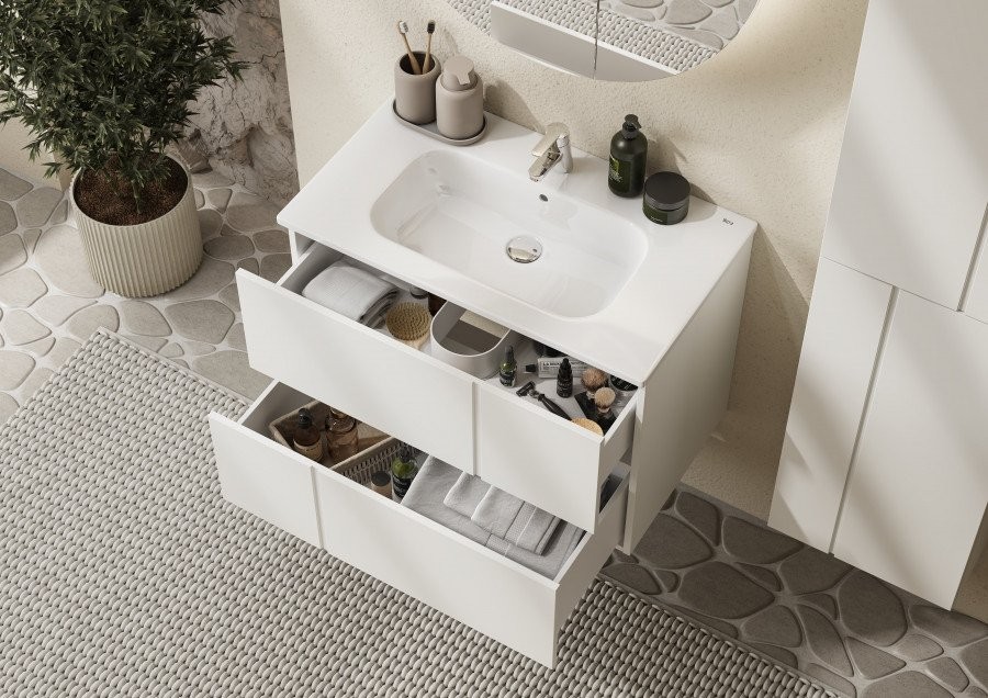 Мебель для ванной комнаты Roca Luna 80 матовая белая