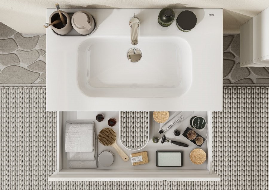 Мебель для ванной комнаты Roca Luna 80 матовая белая