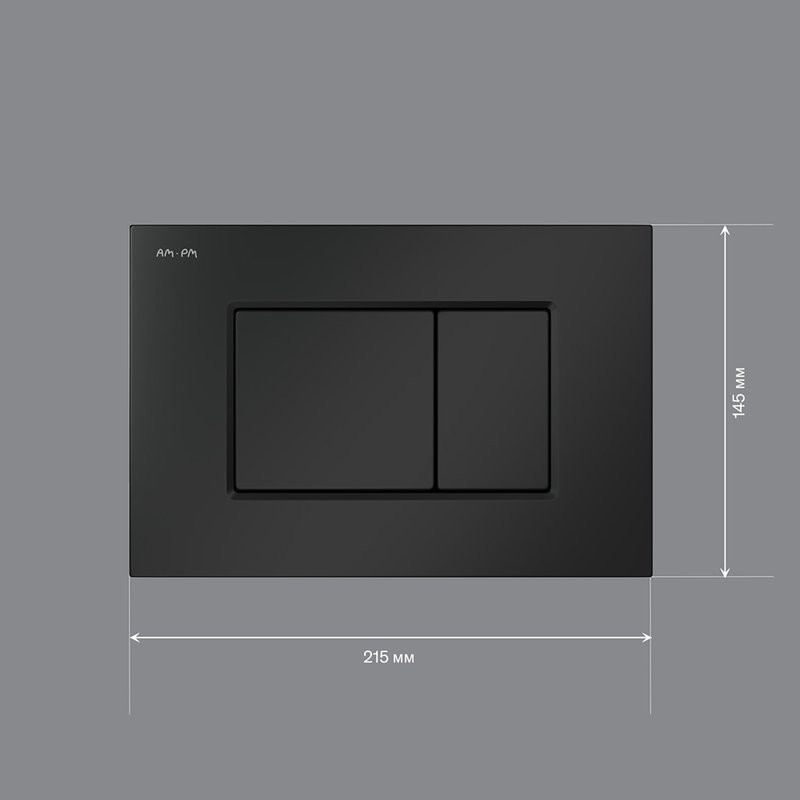 Кнопка смыва для унитаза AM.PM ProC S I070238 пластик, цвет матовый черный