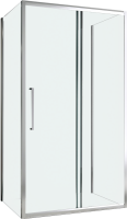 Душевой уголок Abber Schwarzer Diamant AG30170H-S80-S80 170x80, профиль хром, стекло прозрачное