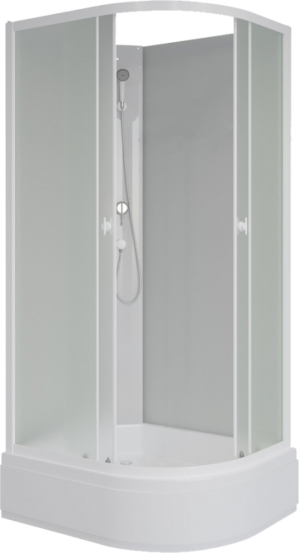 Душевая кабина Niagara Promo P90/70/26L/MT/BK 90х70 см, без крыши, L