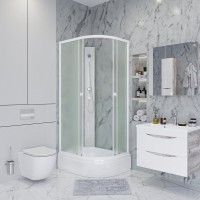 Душевая кабина Niagara Promo P90/70/26L/MT/BK 90х70 см, без крыши, L