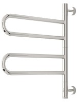 Полотенцесушитель электрический Сунержа Парео 4.0 00-0823-0567 55x50 см, скрытое подключение, глянцевый хром, E-образный