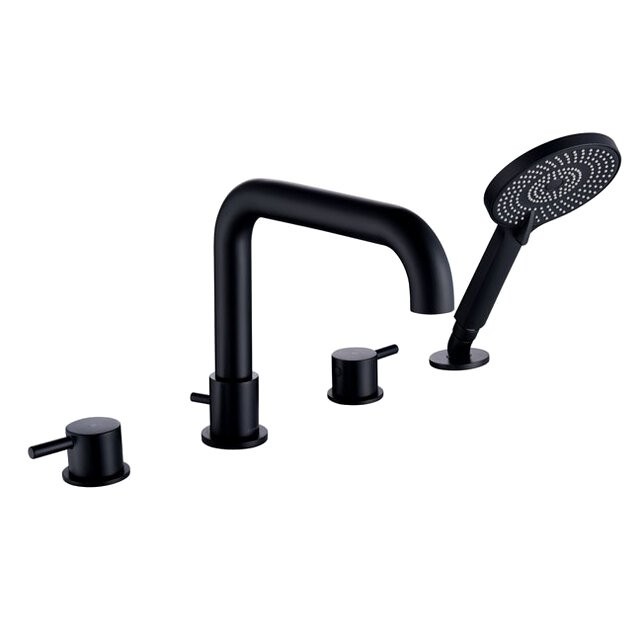 Смеситель на борт ванны Caprigo Don 53-410-NER матовый черный