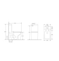 Унитаз-компакт напольный Grossman GR-4418MSQ с микролифтом, белый матовый