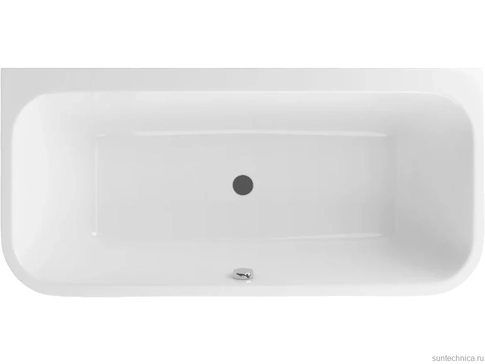 Акриловая ванна Excellent Arana 180x85 см, пристенная, белая, на ножках