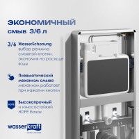 Система инсталляции для унитазов Wasserkraft Naab 86 с пневмокнопкой, белая