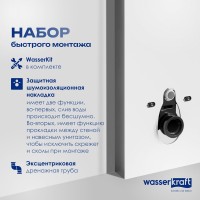 Система инсталляции для унитазов Wasserkraft Naab 86 с пневмокнопкой, белая