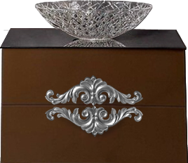 Тумба с раковиной Armadi Art NeoArt 80 шоколад, с ручками NeoArt серебро