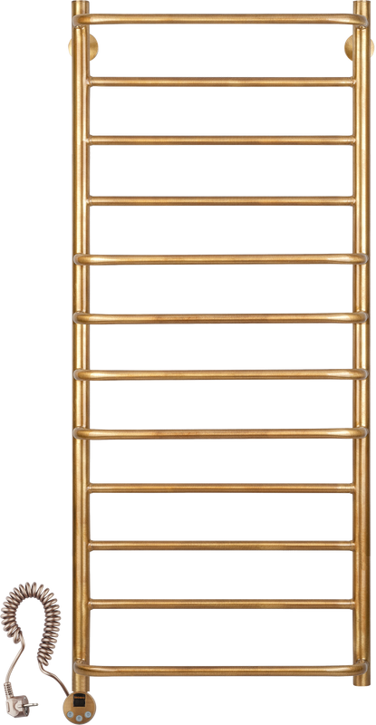 Полотенцесушитель электрический Secado Верона 1 125x55 см, подключение слева, бронза, лесенка, латунь