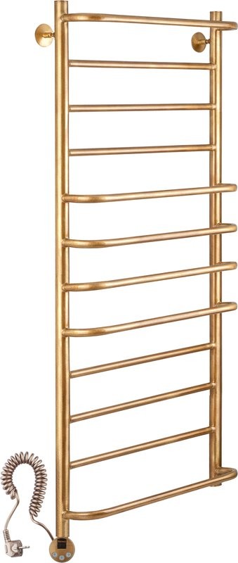 Полотенцесушитель электрический Secado Верона 1 125x55 см, подключение слева, бронза, лесенка, латунь