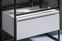 Тумба с раковиной Armadi Art Loft 80 белая, напольная