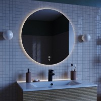 Зеркало с подсветкой и термообогревом, 80 см, Bild, IDDIS, BIL80T0i98