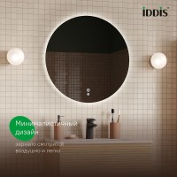 Зеркало с подсветкой и термообогревом, 80 см, Bild, IDDIS, BIL80T0i98