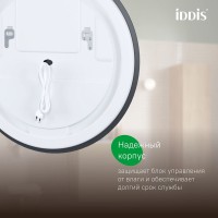 Зеркало с подсветкой и термообогревом, 80 см, Bild, IDDIS, BIL80T0i98