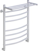 Полотенцесушитель водяной Comfysan Noumi W-8 80х50 80x55 см, матовый белый, лесенка, с полкой