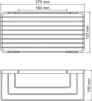 Полка Wasserkraft K-71133 3-ярусная, хром