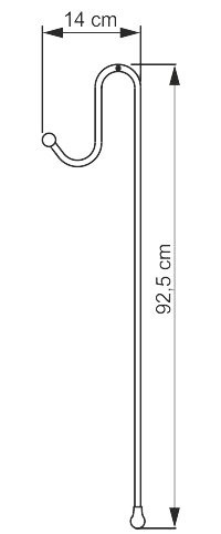 Полка Wasserkraft K-71133 3-ярусная, хром