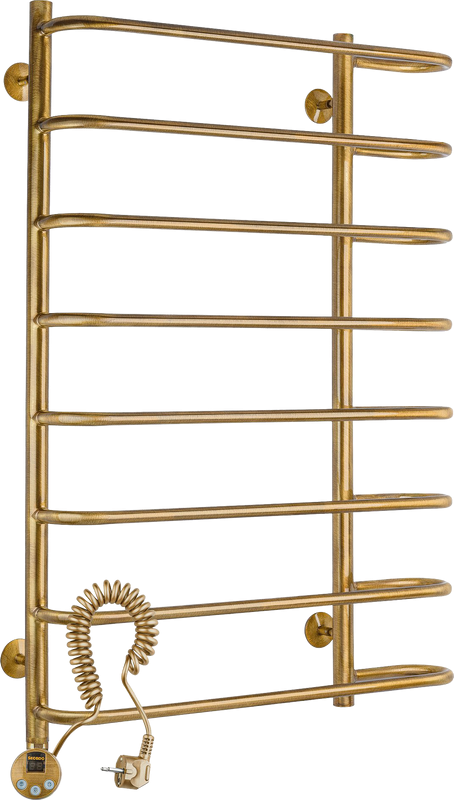 Полотенцесушитель электрический Secado Венеция 2 105x60 см, подключение слева, бронза, лесенка, латунь