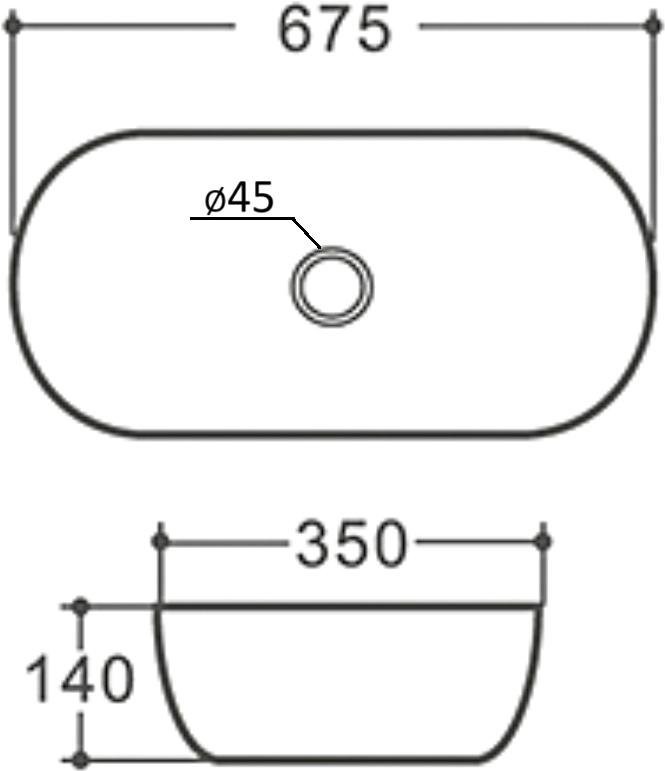 Мебель для ванной комнаты Orange Line 100 подвесная, 2 ящика, матовая черная с раковиной B07-675W