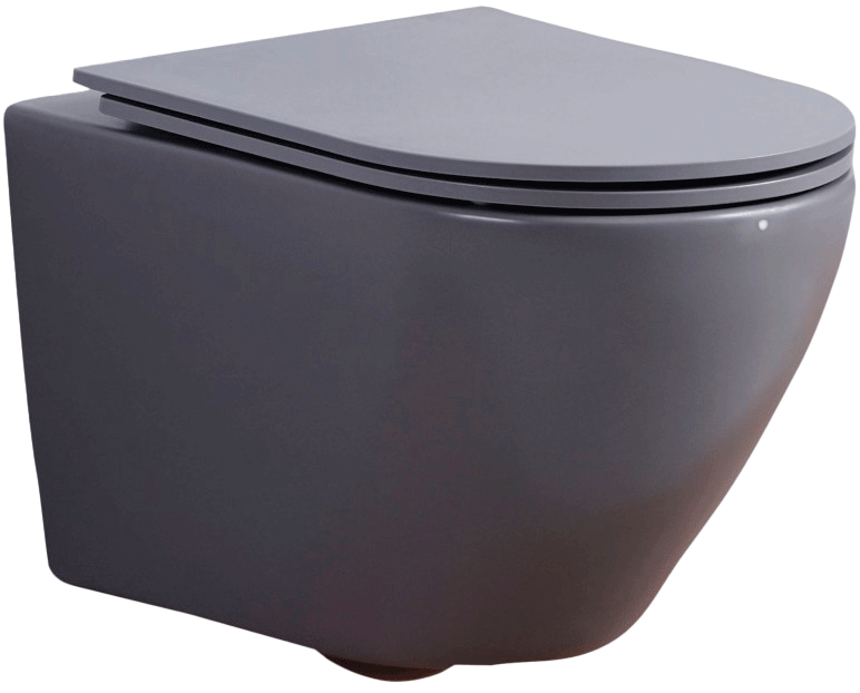 Комплект 3 в 1 Унитаз подвесной Esbano Azalea ESUPAZALGM + Инсталляция Fram + Кнопка ESINOVL17MB цвет матовый черный