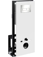 Система инсталляции для унитазов Wasserkraft Glan 66TLT.010.ME.WH.BN03 с кнопкой смыва никель Система инсталляции для унитазов Wasserkraft Glan 66TLT.010.ME.WH.BN03 с кнопкой смыва никель