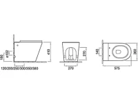 Умный унитаз напольный Ceruttispa Disgrazia Pulse 7269 безободковый, с микролифтом, импульсный смыв