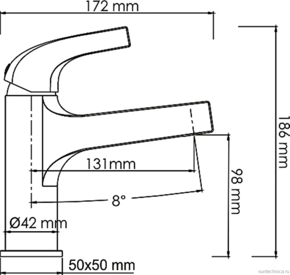 Смеситель для раковины Wasserkraft Sauer 7103