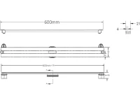 Душевой трап (лоток) Berges Super Slim 090152 60 см Душевой трап (лоток) Berges Super Slim 090152 60 см