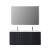 Мебель для ванной комнаты Cezares Duet 120 grafito, раковина Cezares CZR-8073-120-1-2