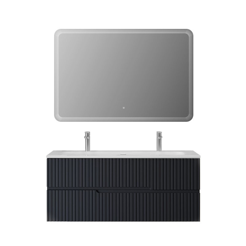 Мебель для ванной комнаты Cezares Duet 120 grafito, раковина Cezares CZR-8073-120-1-2