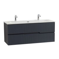 Мебель для ванной комнаты Cezares Duet 120 grafito, раковина Cezares CZR-8073-120-1-2