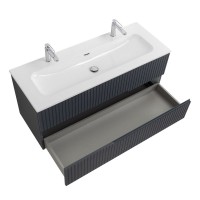 Мебель для ванной комнаты Cezares Duet 120 grafito, раковина Cezares CZR-8073-120-1-2