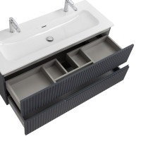 Мебель для ванной комнаты Cezares Duet 120 grafito, раковина Cezares CZR-8073-120-1-2