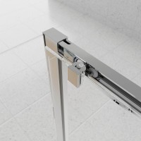 Душевой уголок Veconi Evo 100SP CH 120х120 см, профиль глянцевый хром, стекло прозрачное