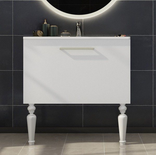 Тумба с раковиной Sanvit Эмми 80 белая