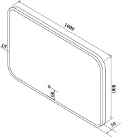 Мебель для ванной комнаты Runo Вудлайн 100 скандинавский дуб, раковина Lavello 50