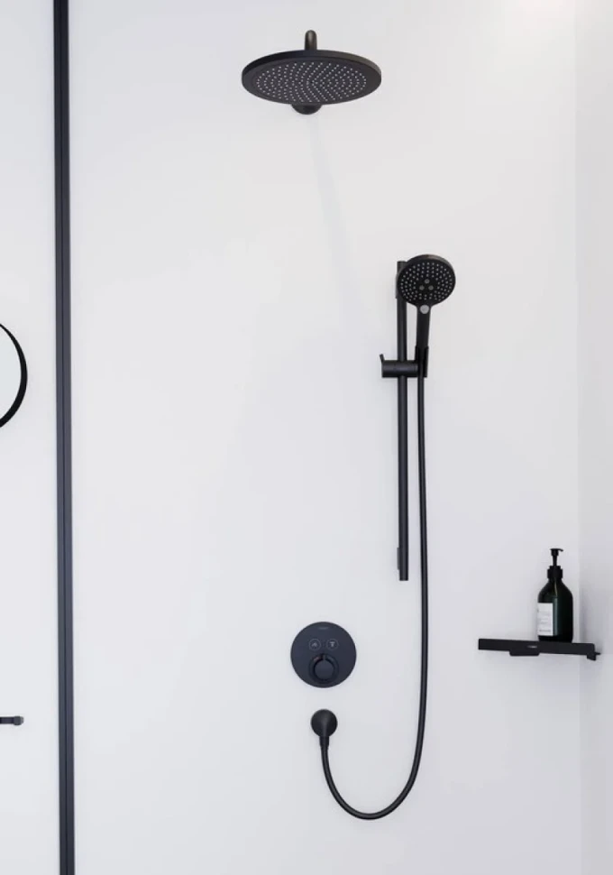 Полка Hansgrohe AddStoris 41741670 угловая, матовый черный
