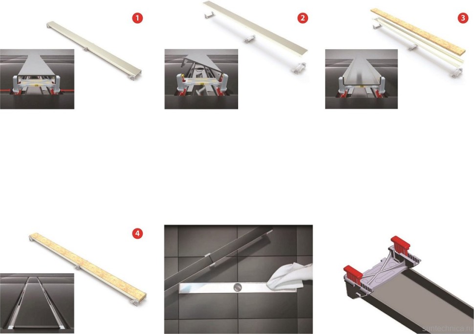 Душевой трап (лоток) Berges C1 Norma 095137 60 см, черный