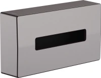Бокс для салфеток Hansgrohe AddStoris 41774340 шлифованный черный хром Бокс для салфеток Hansgrohe AddStoris 41774340 шлифованный черный хром