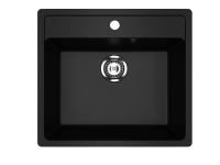 Мойка кухонная Ulgran U-104 -344 ультра-черная Мойка кухонная Ulgran U-104 -344 ультра-черная