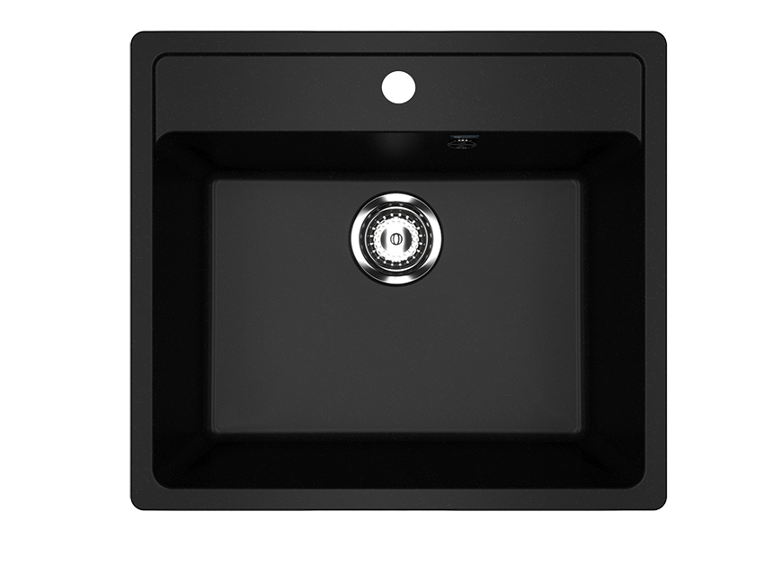 Мойка кухонная Ulgran U-104 -344 ультра-черная